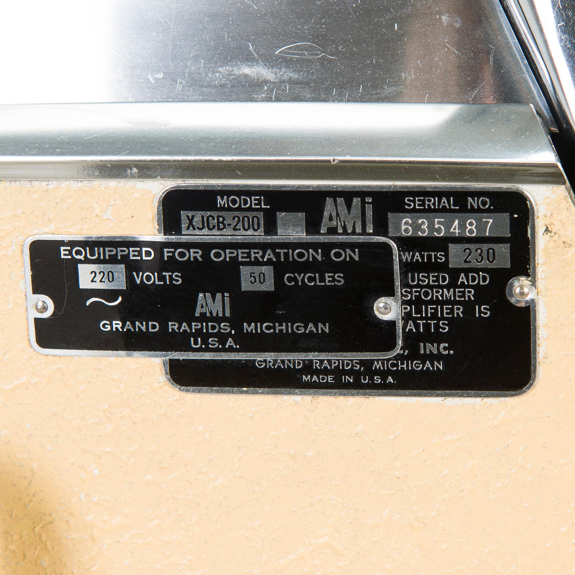 A 1960s AMI "Continental 2" jukebox, USA.