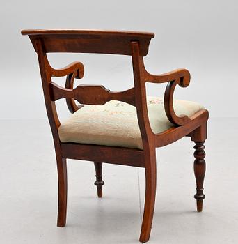 KARMSTOL, empire, 1800-talets mitt.