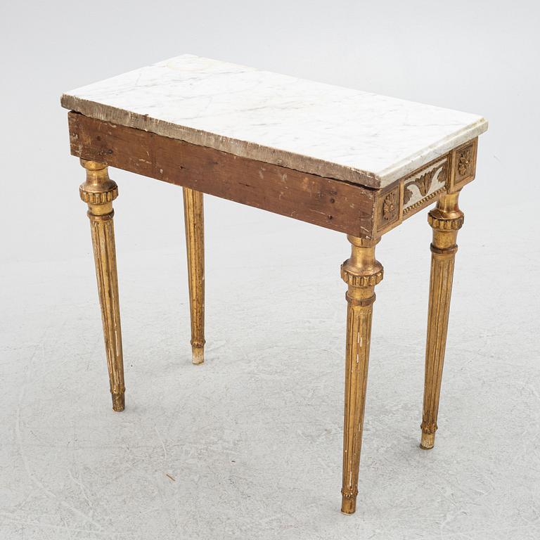 Console table, late Gustavian in the manner of Pehr Ljung (1743-1819).