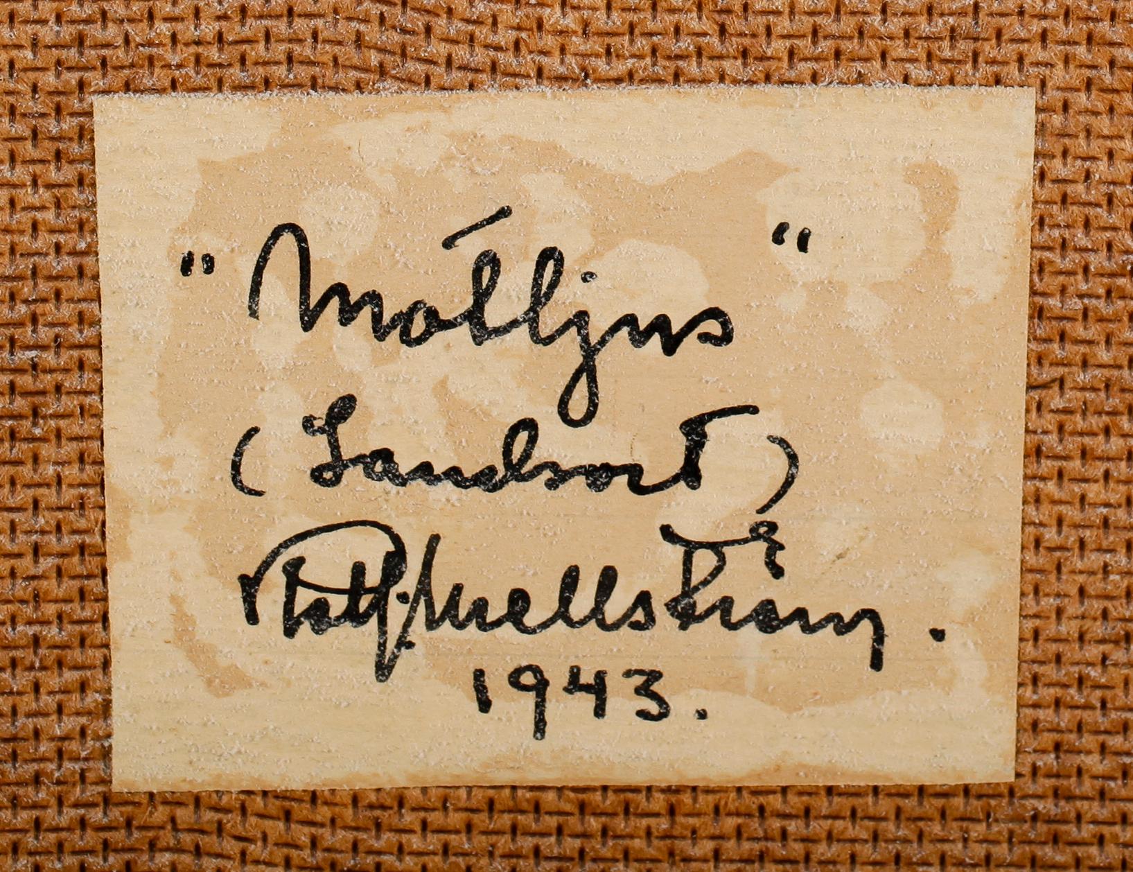 ROLF MELLSTRÖM, olja på pannå, signerad och daterad 1943.