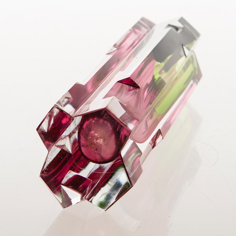 HELENA TYNELL, MALJAKKO, "Revontuli", signeerattu Helena Tynell, Riihimäen Lasi Oy.