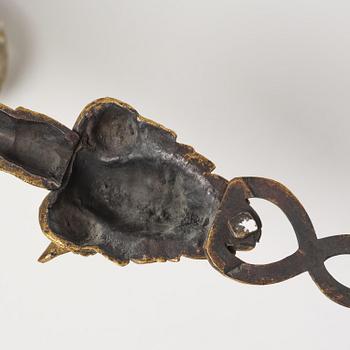 Vägglystrar, ett par, för två ljus, 1800-tal, Louis XVI-stil.