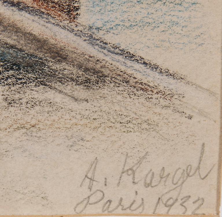 AXEL KARGEL, krita, sign o dat Paris 1932.
