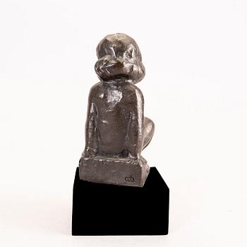 Carl Einar Borgström, skulptur, patinerad brons, stämpelsignerad.