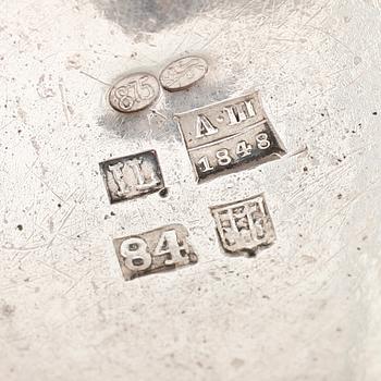 SALTKAR, silver, Ryssland, 1848. Vikt ca 64 gram.