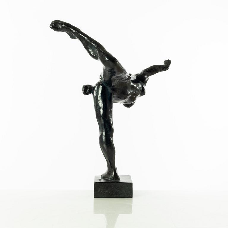 Gudmar Olovson, sculpture. Signed. Numbered. Foundry mark. Bronze, height 57 cm, length 39 cm.