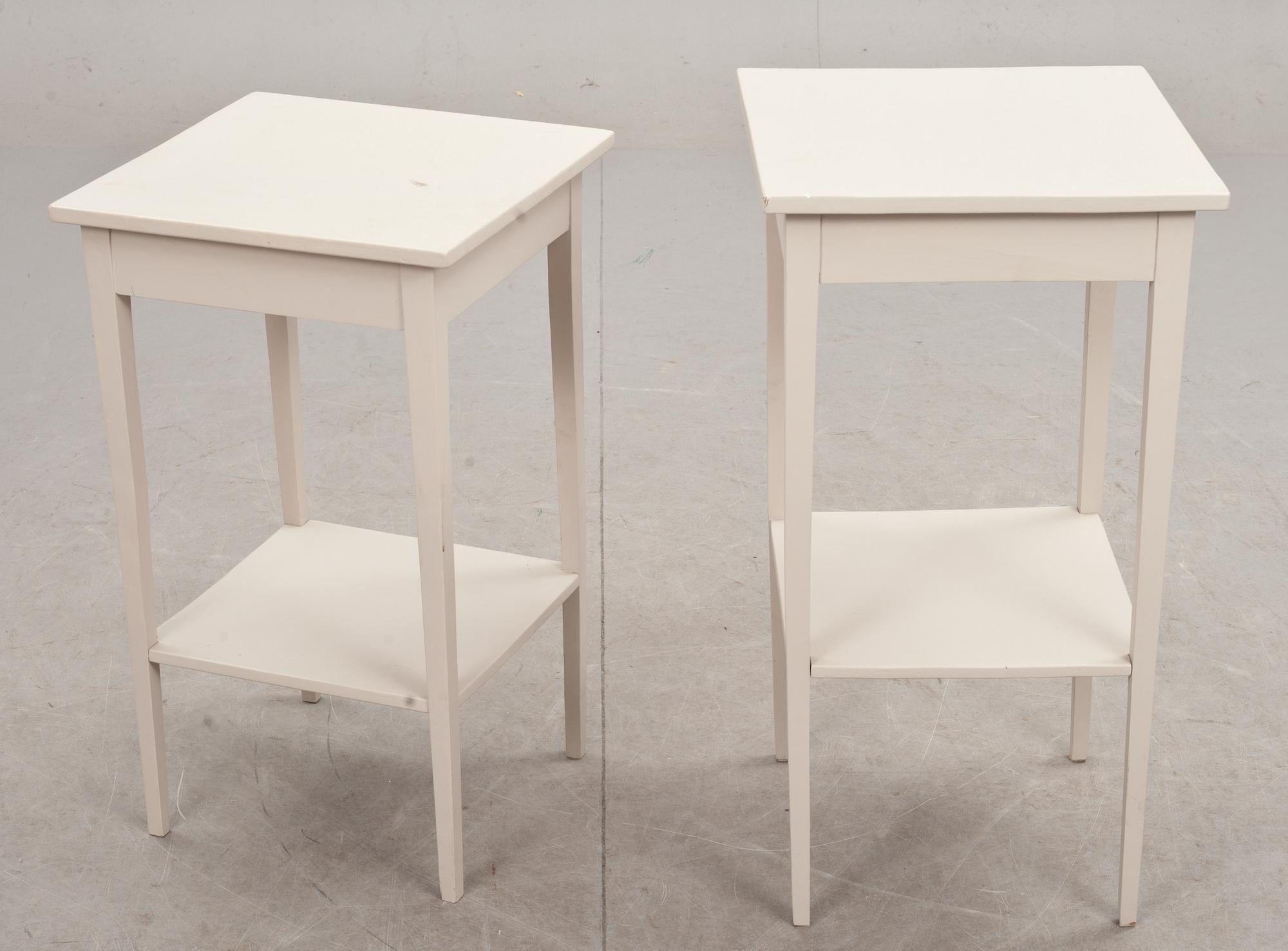 SÄNGBORD, 2 st, 1900-tal.