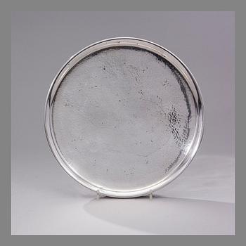 TAPIO WIRKKALA, DISH. Signed TW. Silver 830. Kultakeskus 1966.