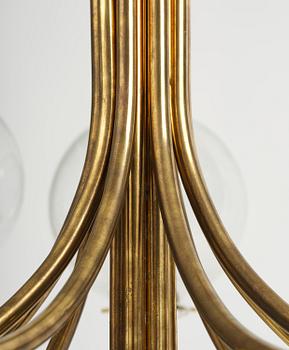 Hans-Agne Jakobsson, a rare chandelier model "T 812/15", Hans-Agne Jakobsson AB, Markaryd, 1970s.