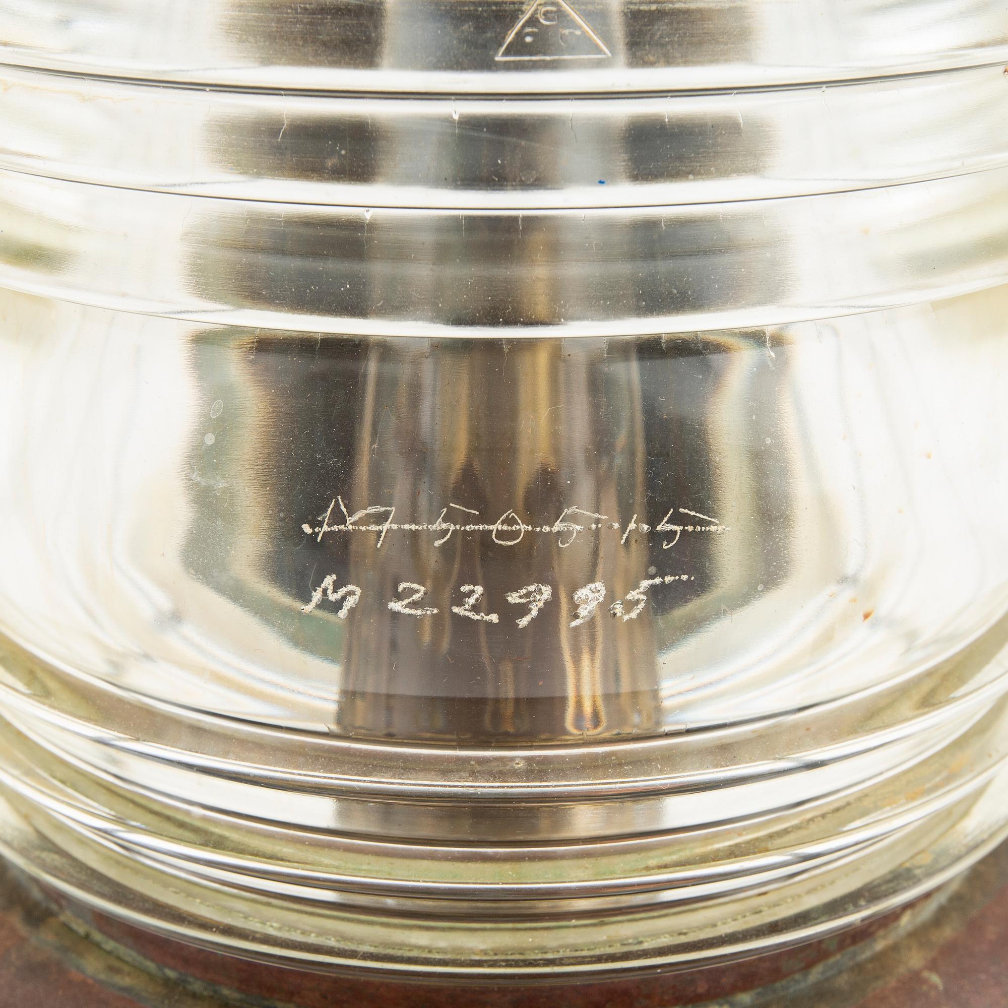 A ship's lantern by Erik Ohlsson Hälsingborg first half of the 20th century.