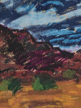 Inge Schiöler, pastel, signed and dated 1962.