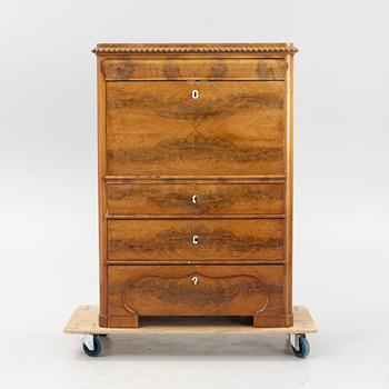 A mahogany secretaire, second half of the 19th Century.