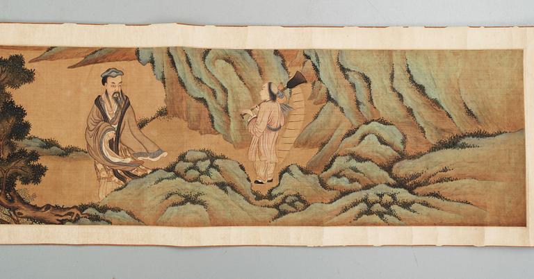 RULLMÅLNING, Kina, 1800/1900-tal.
