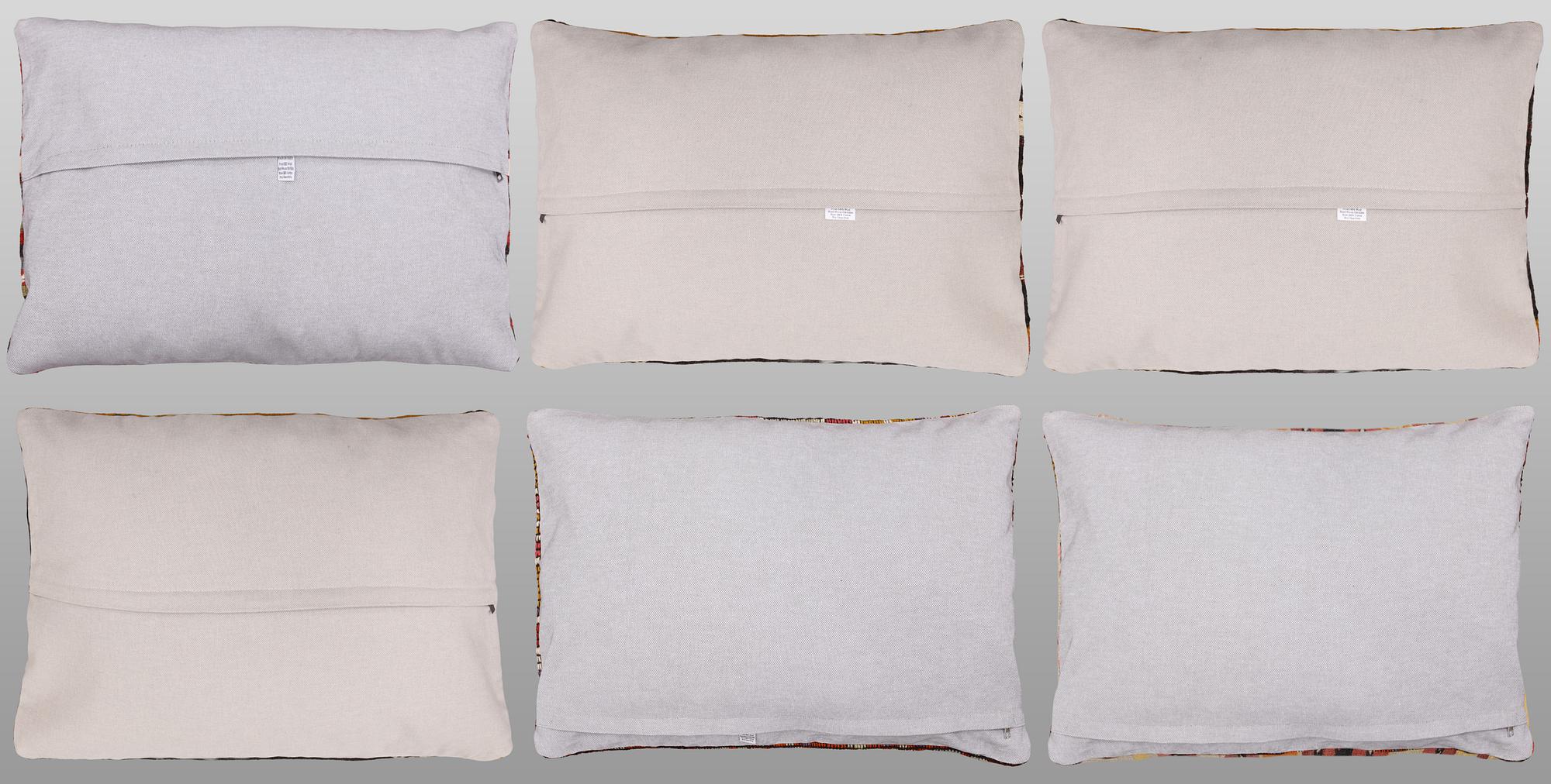 A set of six Anatolian Kilim cushion covers, approx. 70 x 50 cm.