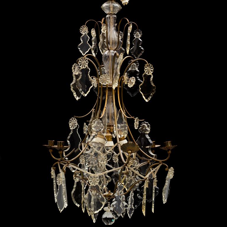 A first half of the 20th century rococo style chandelier.