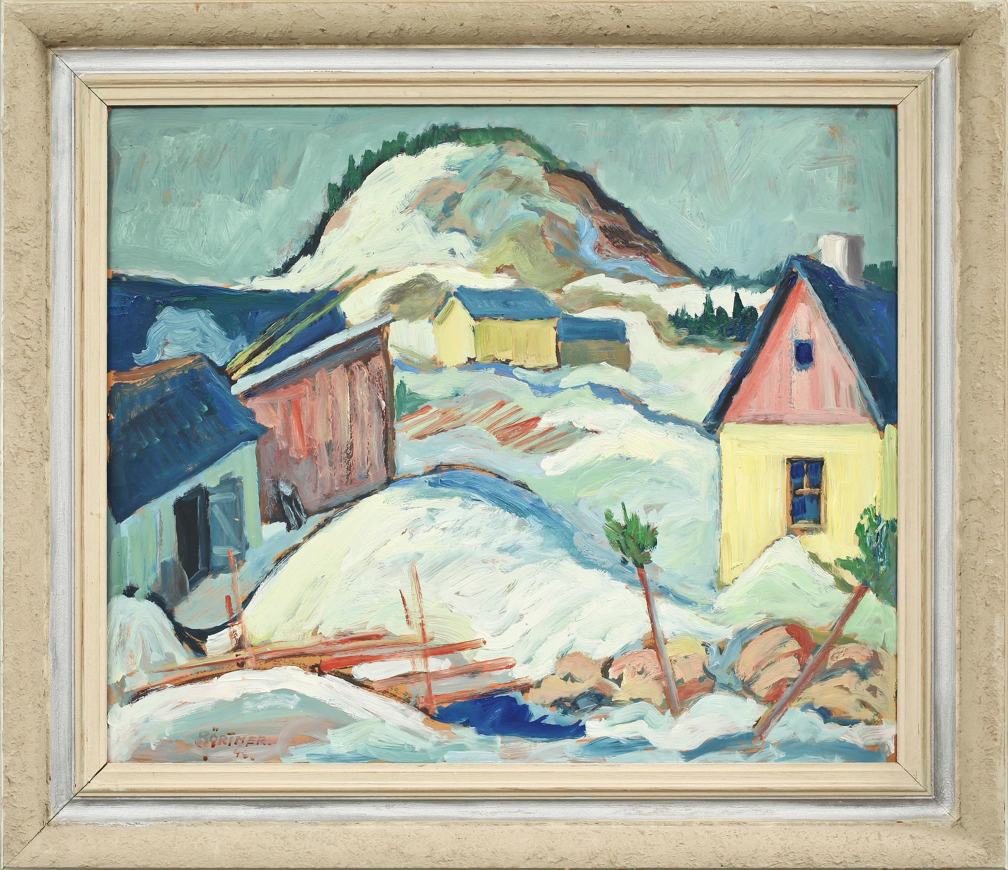 GUSTAF BÖRTNER, olja på pannå, sign o dat 48.