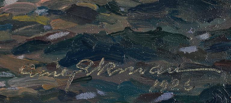 EMIL EKMAN, olja på uppfodrad duk, sign o dat 1923.