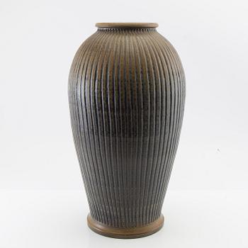 Arthur Andersson, floor vase, Vallåkra, stoneware, mid-20th century.