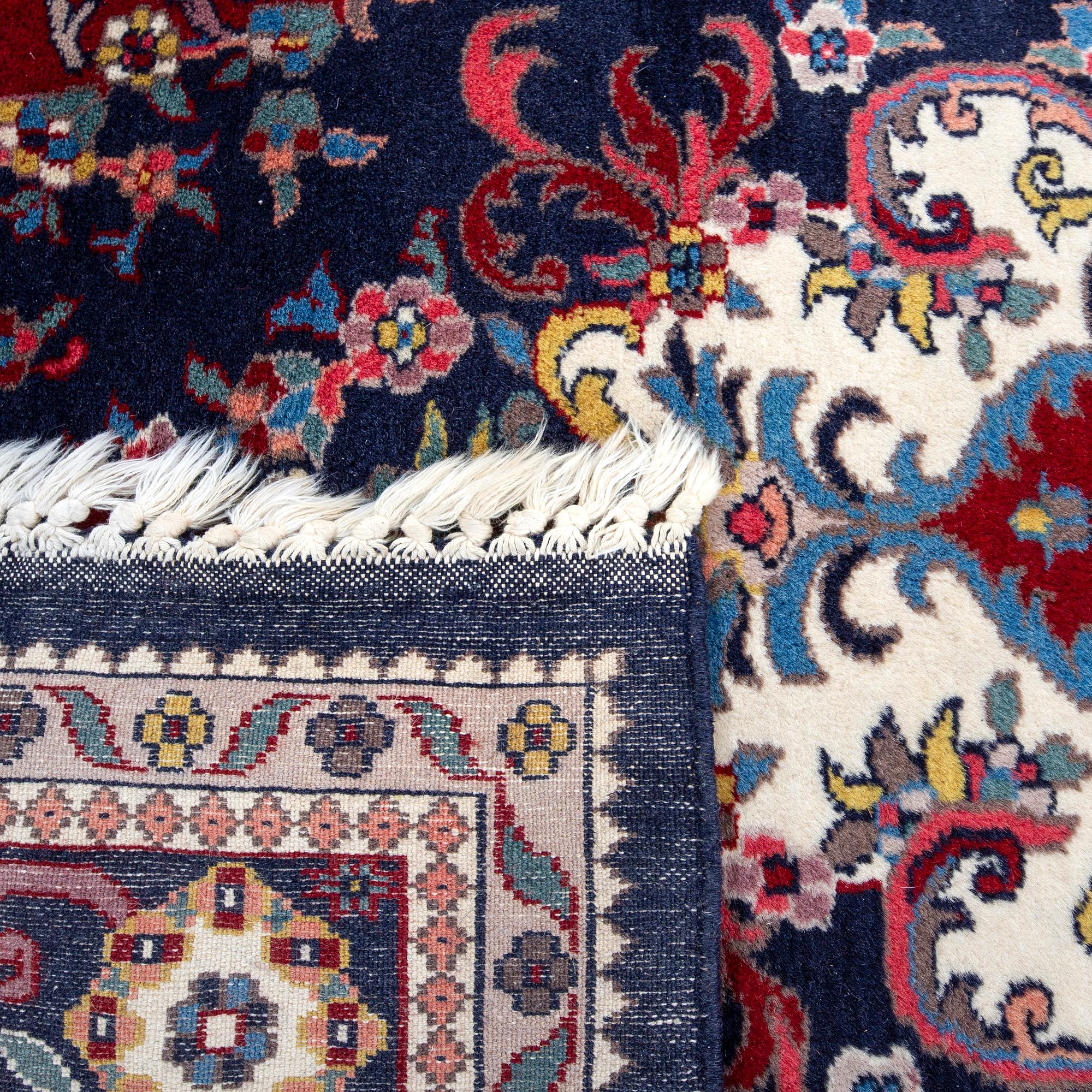 Keshan rug, old, approx. 189x125 cm.