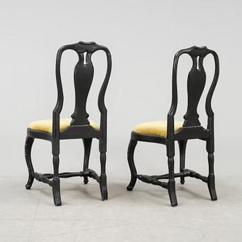 STOLAR, ett par, rokoko, 1700-tal.