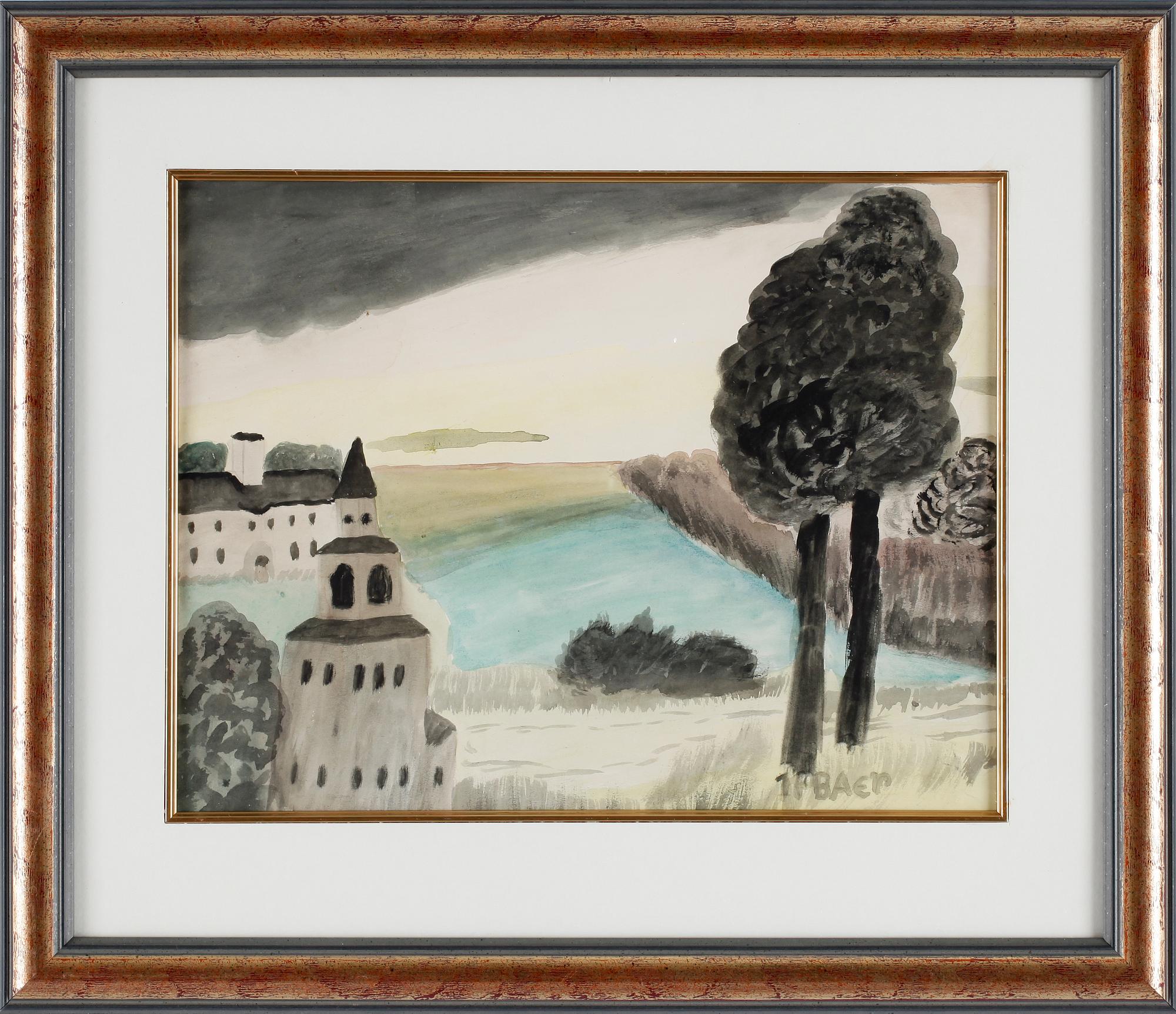 PRIMUS MORTIMER PETTERSSON, akvarell, sign.