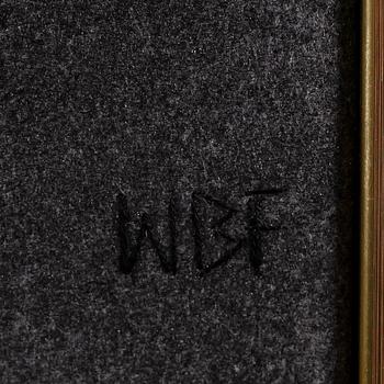 WIBEKE BECK-FRIIS, tovad ull, monogramsignerad WBF, 1900-talets andra hälft.