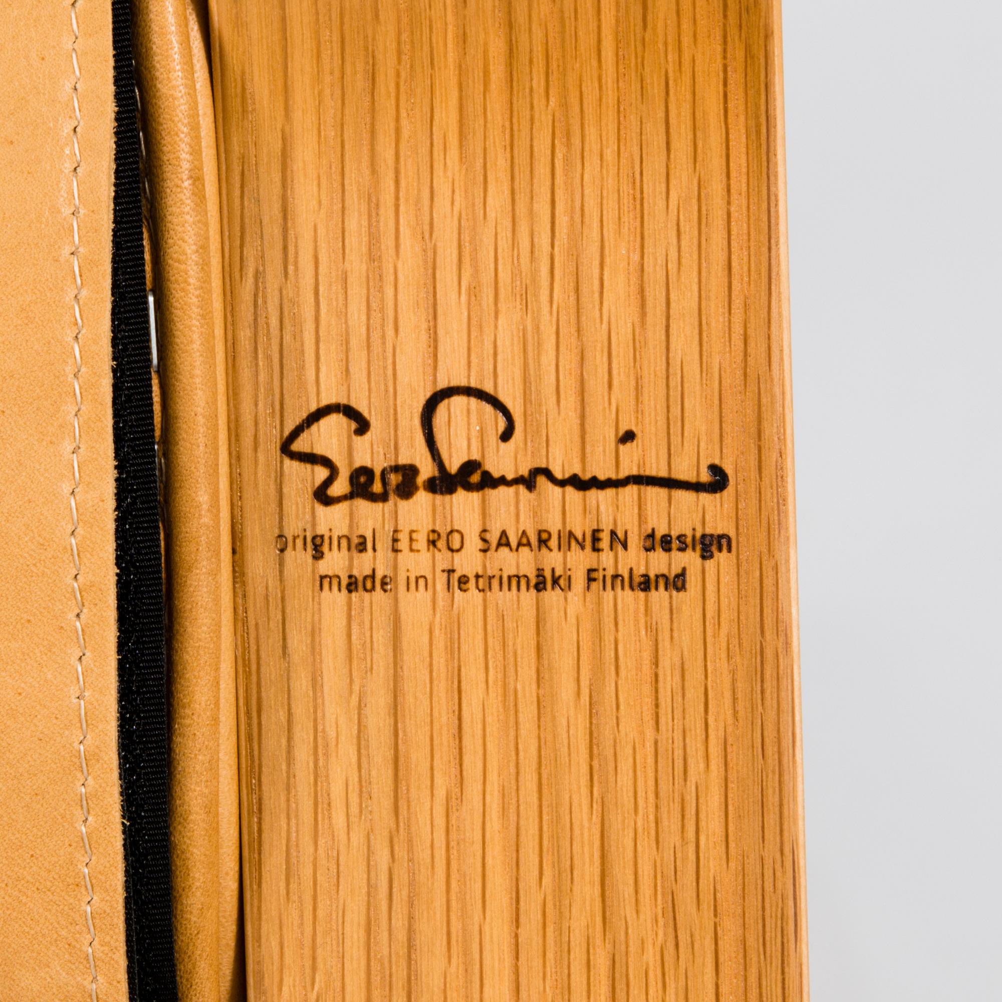 EERO SAARINEN, a 'Grasshopper' armchar and ottoman manufactured under licens by Tetrimäki Finland.