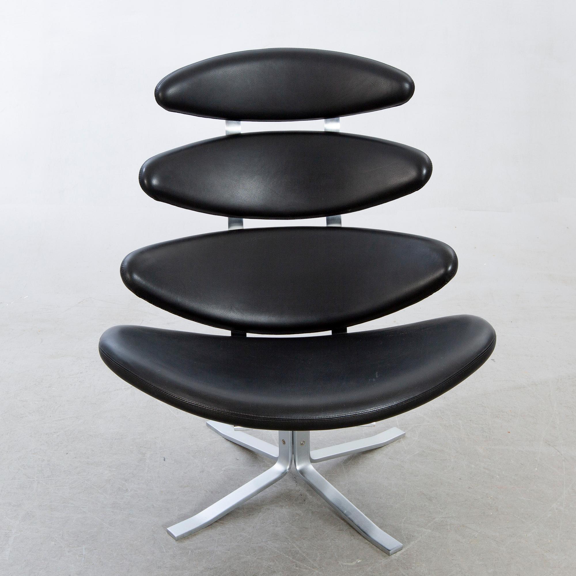 Poul Volther, fåtölj, "Corona EJ 5", Erik Jørgensen, Danmark, 2000-tal.