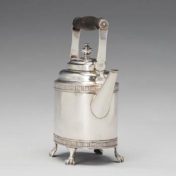 A Swedish Gustavian silver tea-pot, mark of Magnus Ljungqvist, Kristianstad 1796.