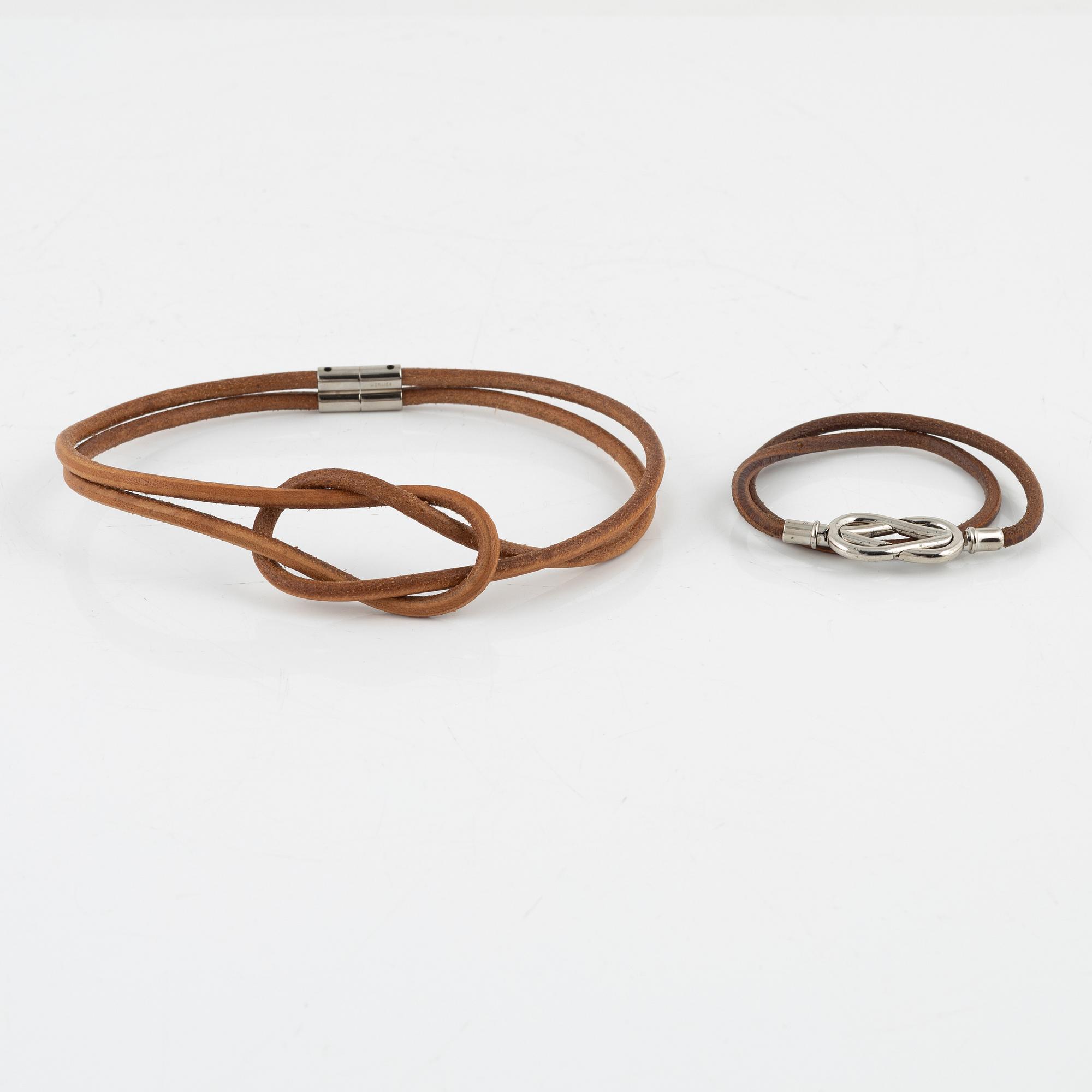 Hermès, halsband & armband.