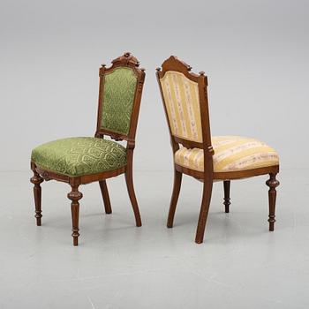 STOLAR, 6 stycken, nyrenässans, omkring år 1900.