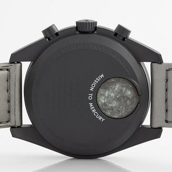 Swatch/Omega, MoonSwatch, Mission to Mercury, kronograf, armbandsur, 42 mm.