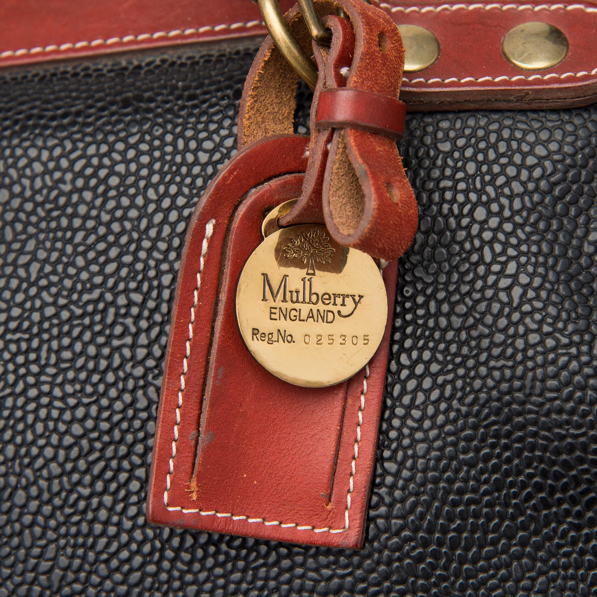 MULBERRY, WEEKENDVÄSKA, 1980-tal.