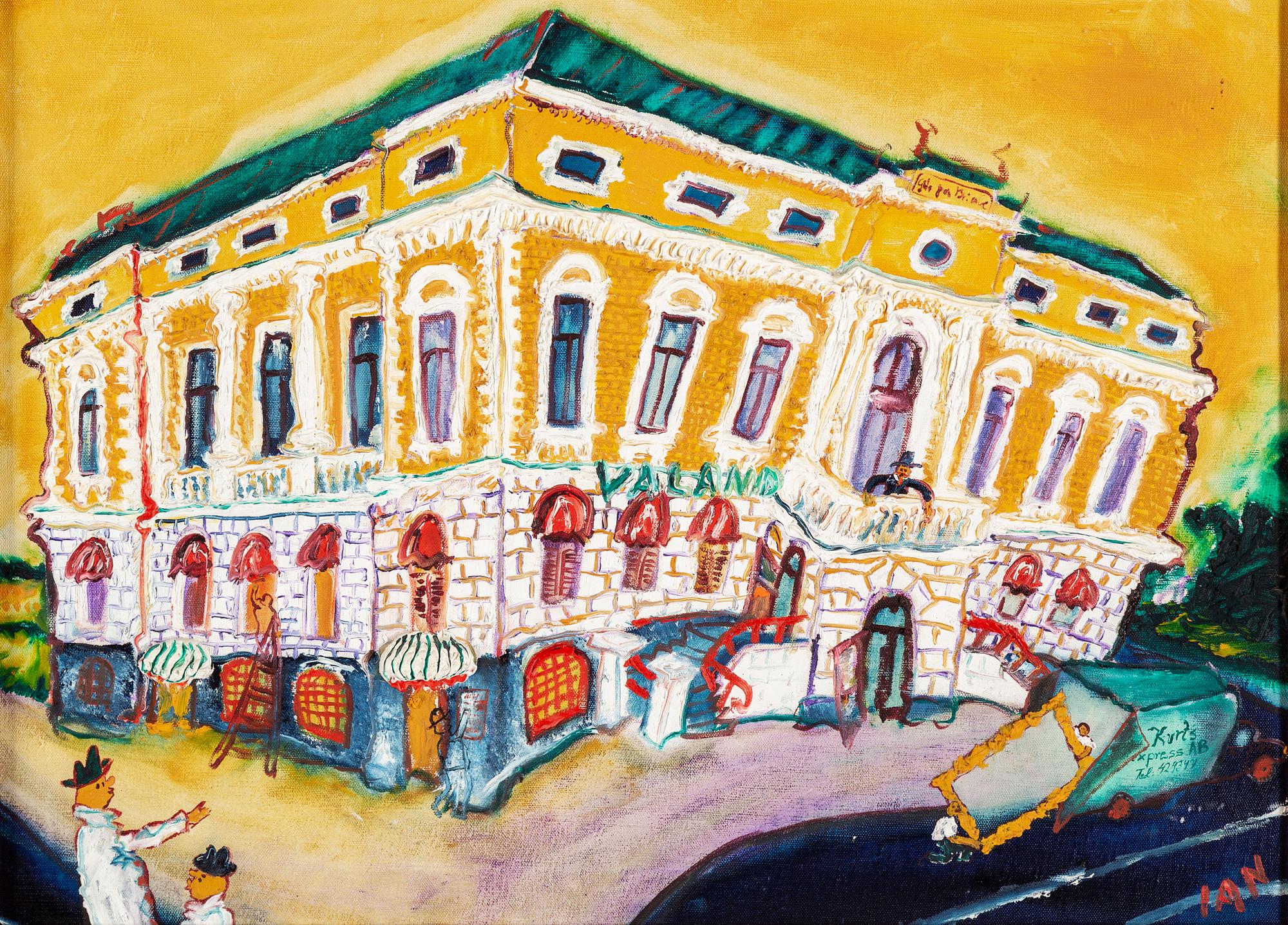 IAN RUSTH, oil on canvas, signed. Dated -77 verso.