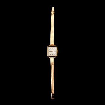 DAMARMBANDSUR, 18 k guld, International Watch Co, Automatic. Total vikt med urverk ca 37 gram.