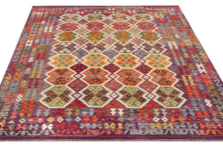 A Afghan Kelim, c. 296 x 249 cm.