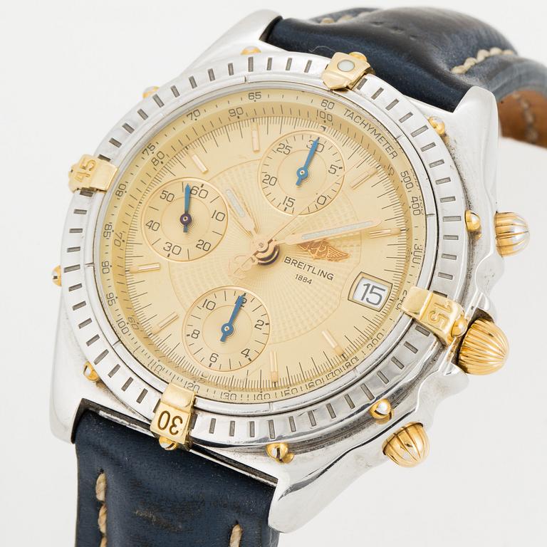 BREITLING, Chronomat, "Tachymetre", chronograph, wristwatch, 37 mm.