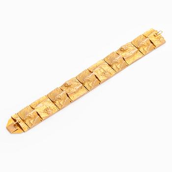 Björn Weckström, armband, "Gyllene Ström", 14K guld, Lapponia 1971.