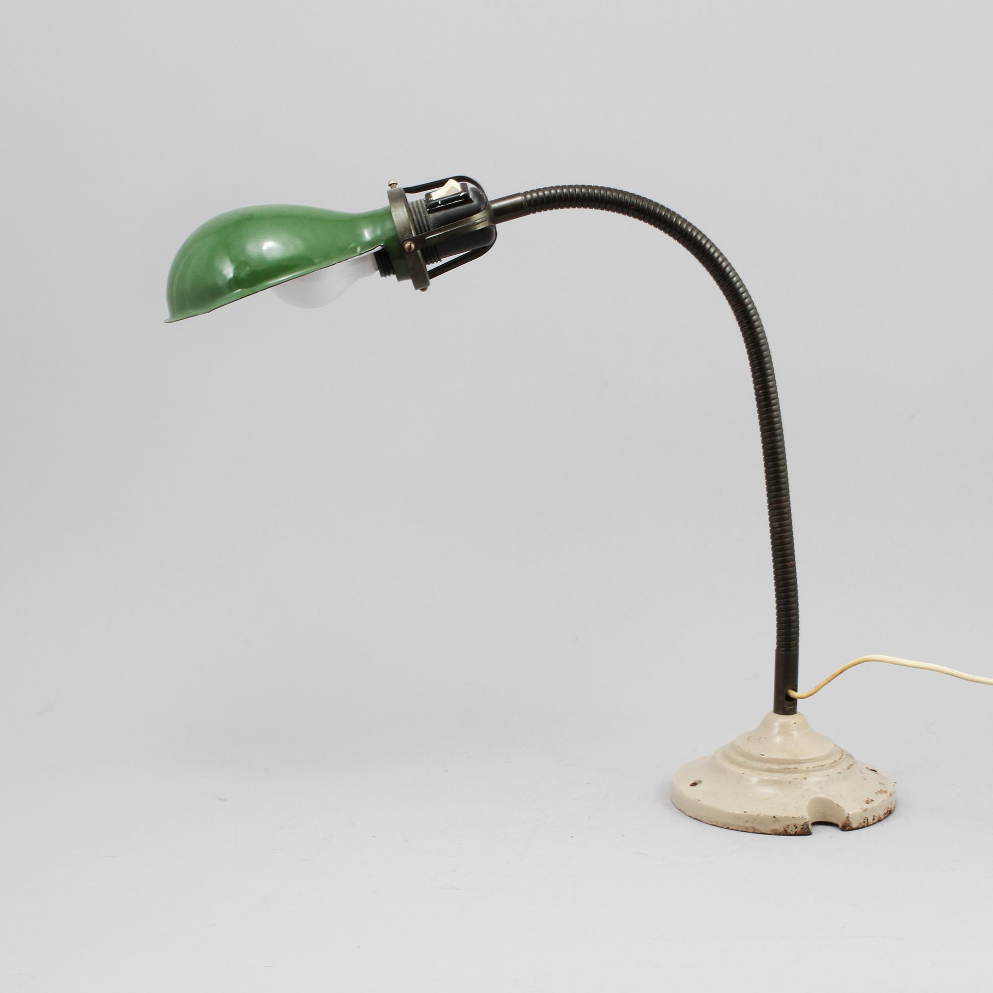 SKRIVBORDSLAMPA, industri, 1900-tal.