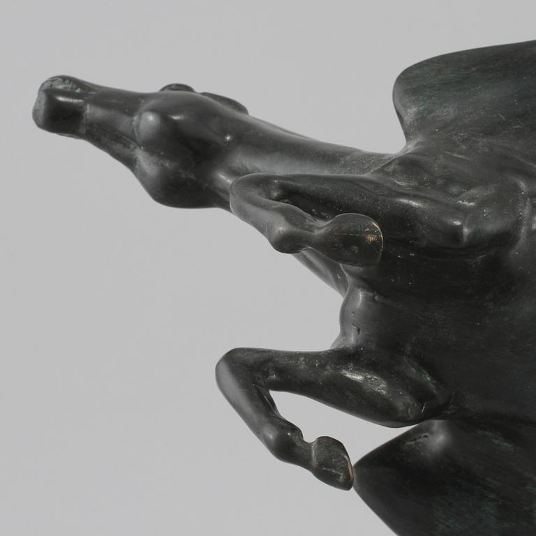 CARL MILLES, efter, skulptur, brons, "Människan och Pegasus", Millesgården Collection, 1900-talets andra hälft.