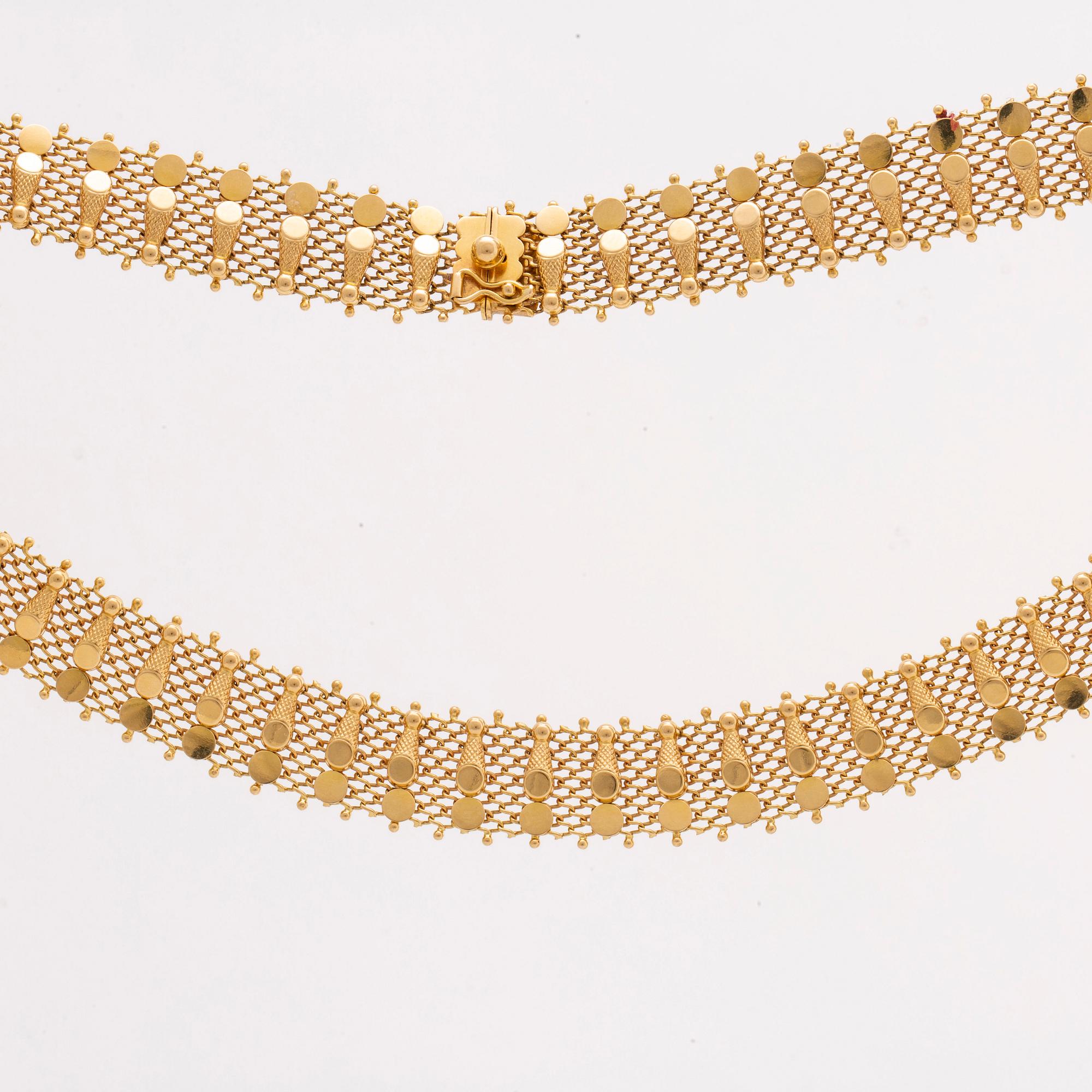 GOLD NECKLACE , Italy, 18K gold, 58,1 g.