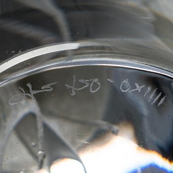 Joonas Laakso, a glass sculpture signed J. Laakso OXIIII.