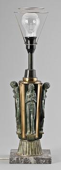 BORDSLAMPA, art deco, 1900-talets första hälft.