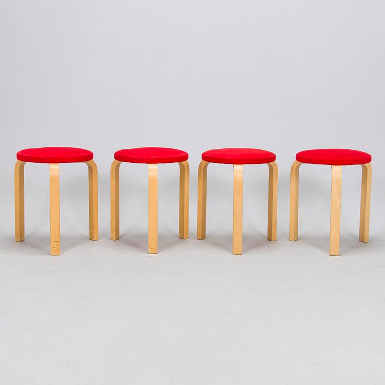 Alvar Aalto, Jakkaroita, 4 kpl, Artek 1960/70-luku.