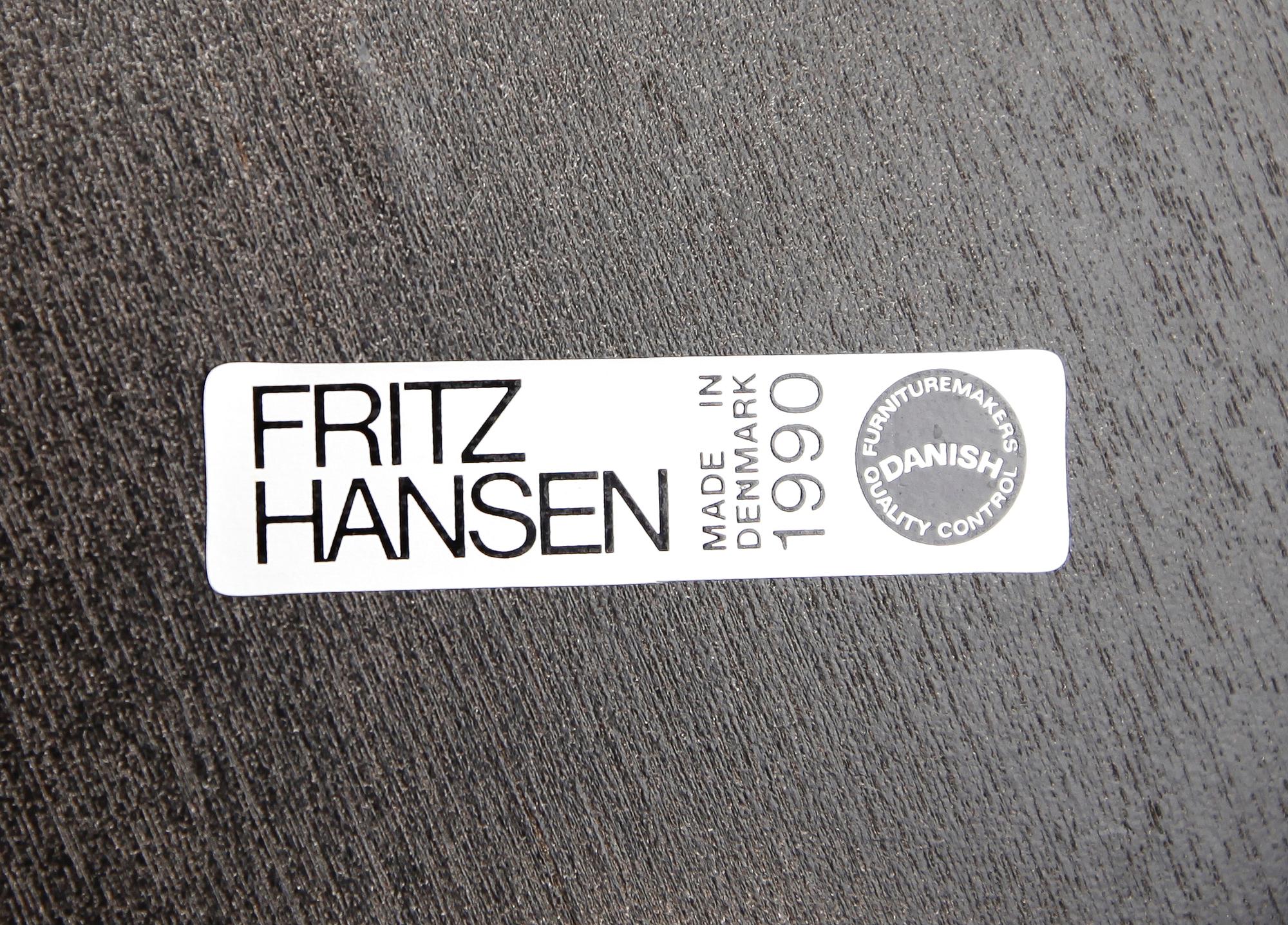 STOLAR, 4 st, "Sjuan", Arne Jacobsen, Fritz Hansen, 1990.