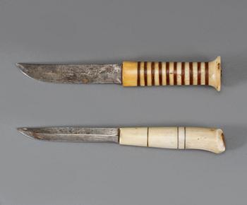 KNIVAR, 2 st, Anders Fankki, Lappland, 1900-talets första hälft.