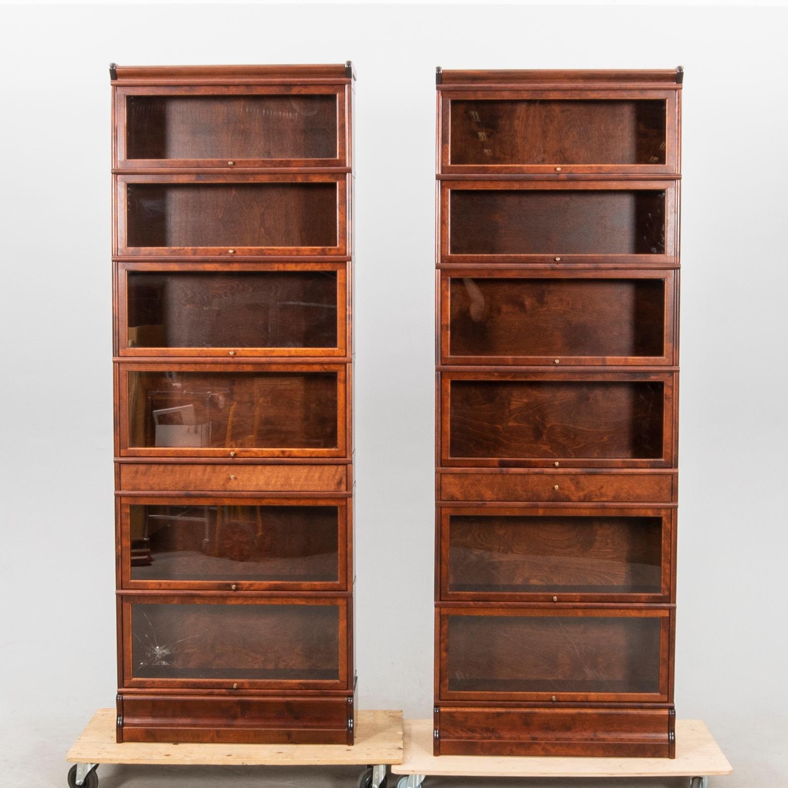 Bookshelves a pair Boknäs Finland 21st century.