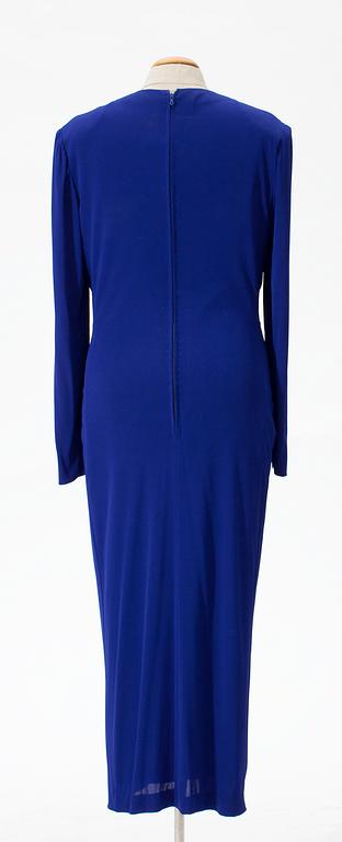 A 1980's cocktail dress with shawl.