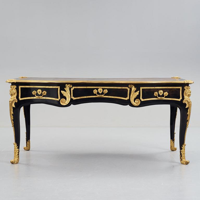 A Régence and style, Ormolu - Mounted Bureau Plat, 18th century and later.