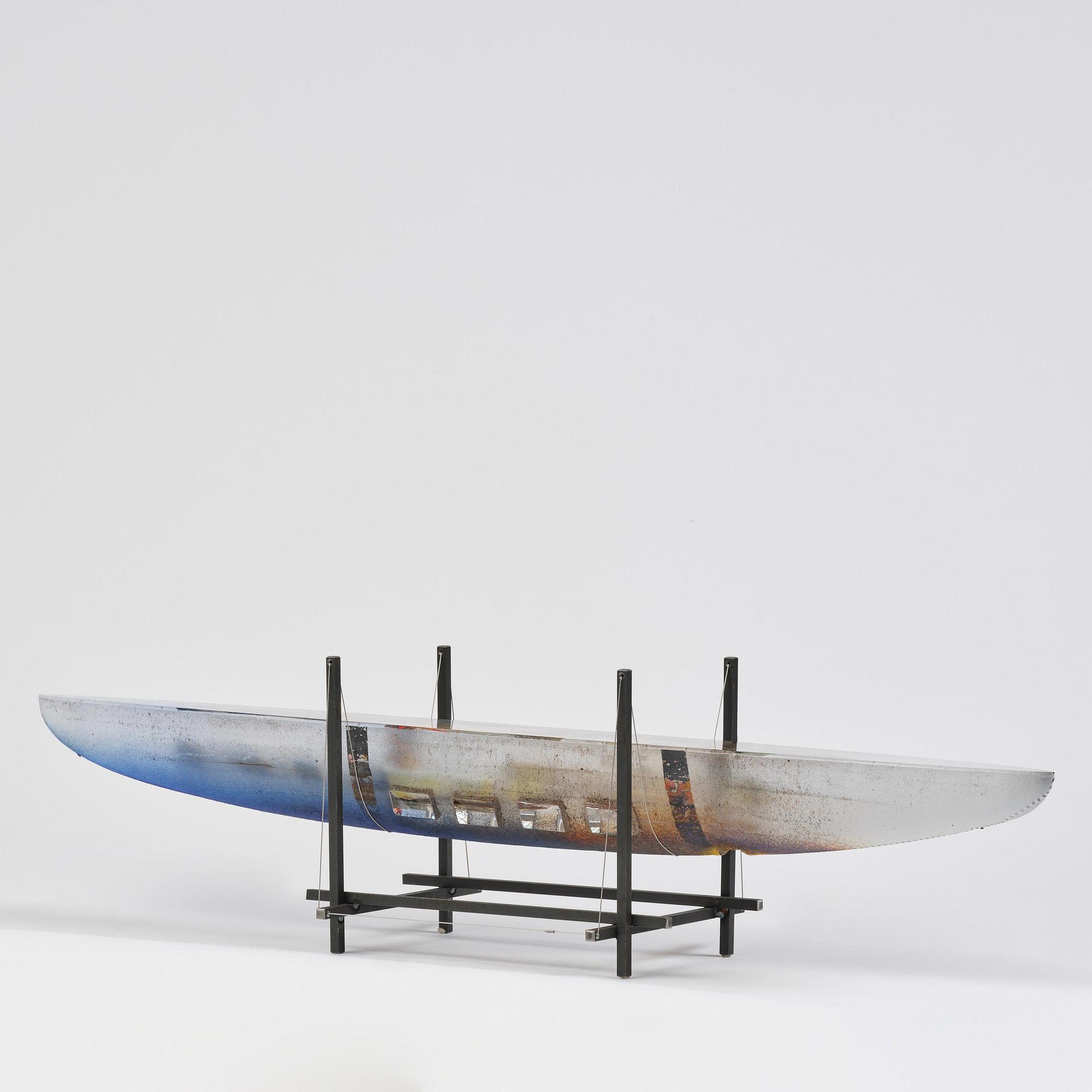 Bertil Vallien, "Sleeping Princess un-20", a unique sand cast glass sculpture, Kosta Boda, Sweden.